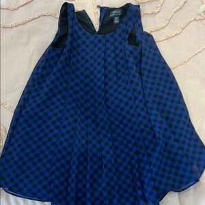 Polo Blue and Black Checkered Dress